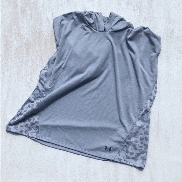 Under Armour Tops - {Under Armour} Grey Tank with Hood sz. s